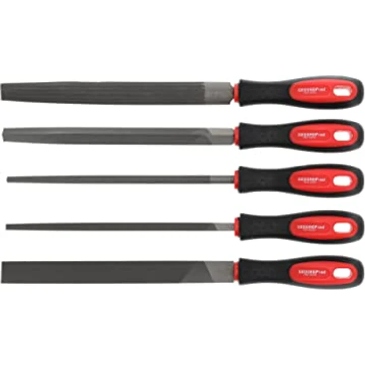 GEDORE red Feilensatz, 5-teilig, Spezialstahl, Inkl. Kunststofftasche, 2-Komponenten-Griff, Rot-Schwarz – Bild 5