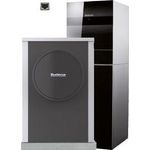 Buderus Logatherm Wärmepumpe WLW196i-2-6, 6 kW Luft-Wasser-Wärmepumpe mit Hydrauliktower Silent Plus, schwarz, R410A, A7/W35