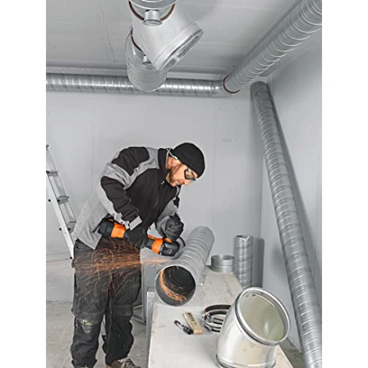 FEIN Akku-Winkelschleifer Ø125 mm, CCG18-125-10 PD AS, 18V, für effektive Trenn-, Schleif- und Entgratarbeiten im Montageeinsatz, bürstenloser Motor, Kompatibel mit allen 18 V AMPShare ProCORE-Akkus – Bild 5