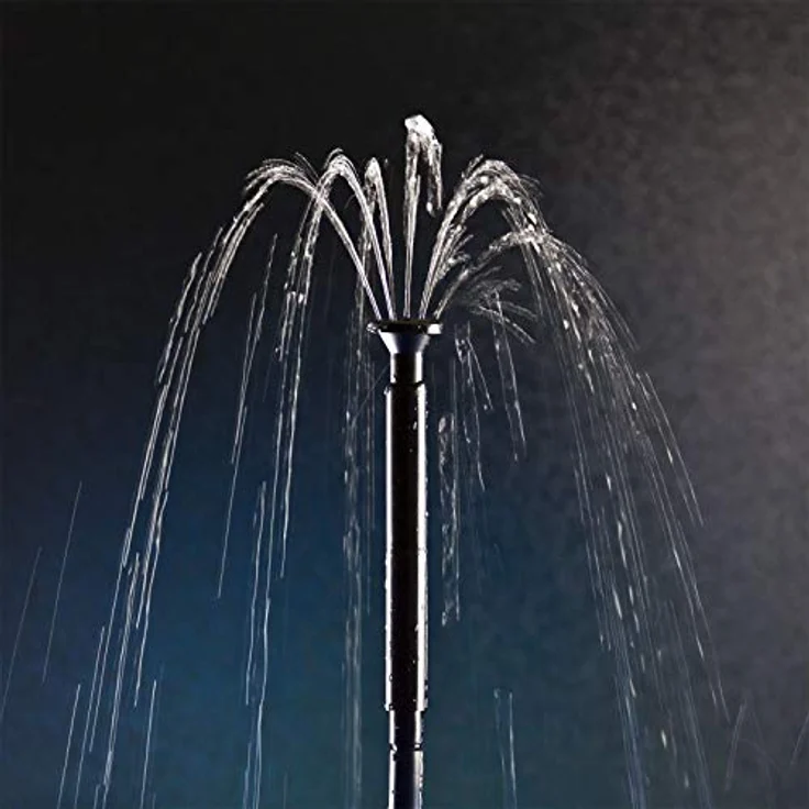 DEMA Teichpumpe SP10, Tauchpumpe mit 10 Watt Leistung, Förderhöhe 1,20 m, 700 l/h, inklusive 2 Düsen, IPX8 Schutzklasse – Bild 5