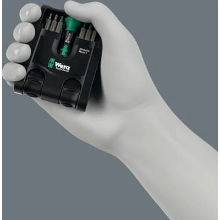 Wera Bohrer- und Bitset Tool-Check Modular Set 1, 21-teiliges Set mit Winkelschlüsseln, Adapter und flexiblem Scharnier – Bild 4