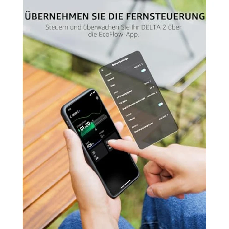 EF ECOFLOW DELTA 2 tragbare Powerstation mit 220W Solar Panel, 1.024Wh Kapazität und Schnellladung als Solargenerator – Bild 9
