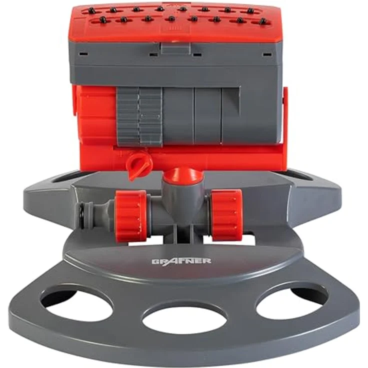 Grafner Rasensprenger RS10822 Sprinkler mit 3 Armen (45° drehbar) Sprinkler 360° drehbar – Bild 2