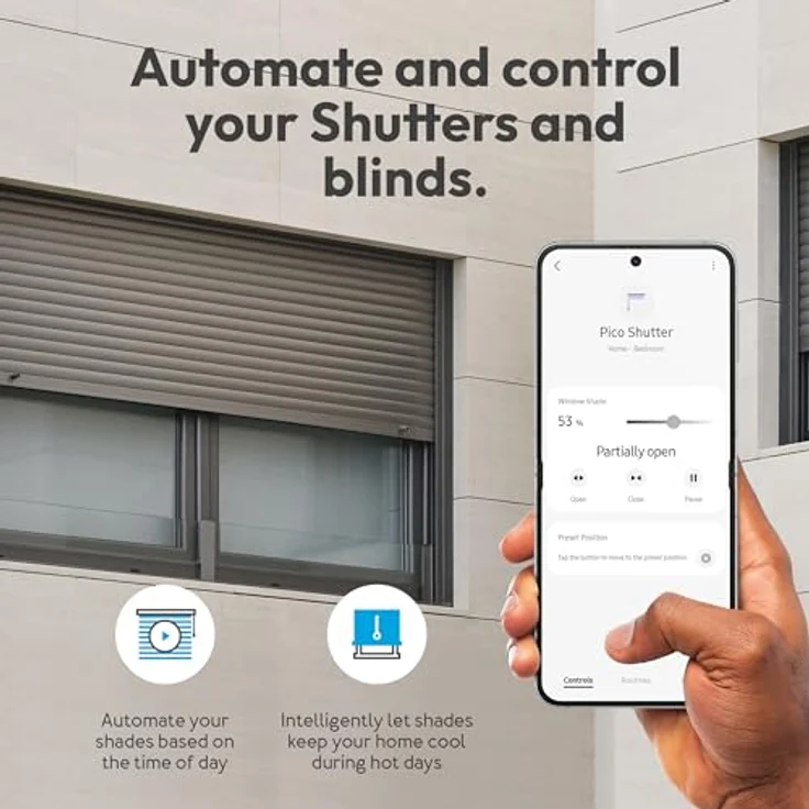 Aeotec Pico Shutter, Smarte Rollladensteuerung für Raffstores und Garagentore, Zigbee, Szenensteuerung, Repeater Funktion – Bild 4