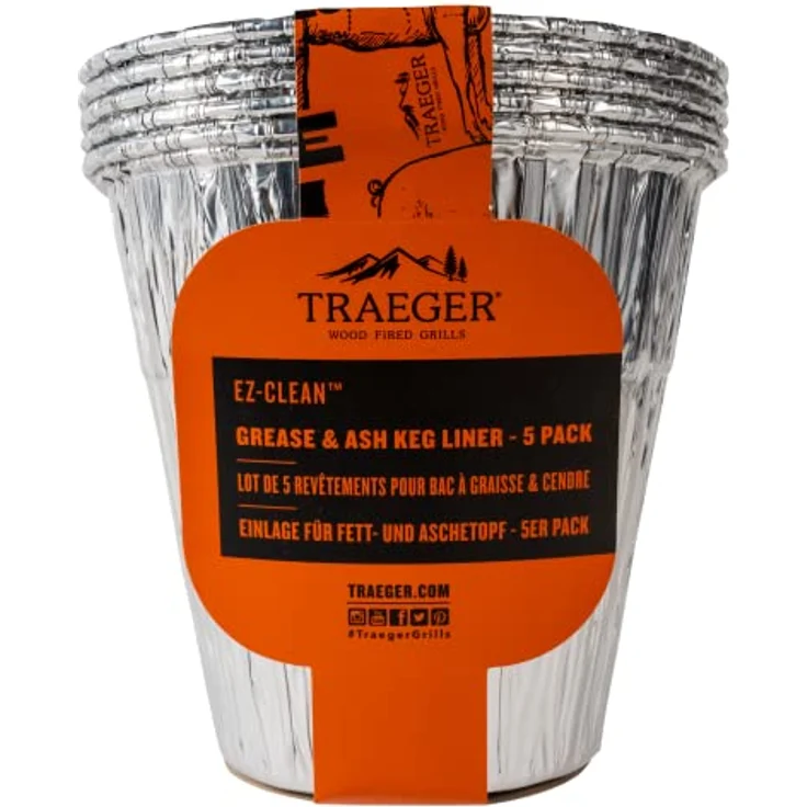 TRAEGER EZ-CLEAN Einlage für Fett- und Aschebehälter 5er-Pack – Bild 2