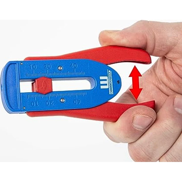 WEICON 51000002 Präzisions-Abisolierer S Abisolierwerkzeug für feine Leiter-Drähte, Rot-Blau – Bild 5