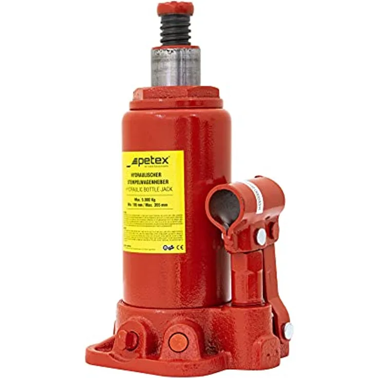 PETEX Stempel-Wagenheber, hydraulisch, 3 t, rot