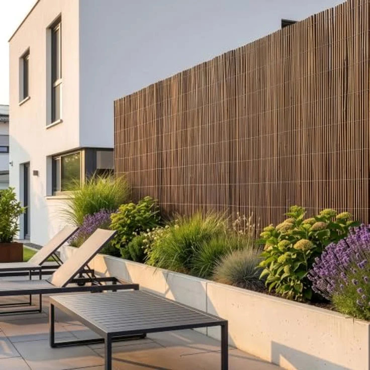 casa.pro Weidenmatte Hyssna 180 x 500 cm, Natürlicher Sichtschutz für Gartenzaun, Pflegeleicht und langlebig – Bild 5