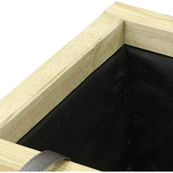 GAUTZSCH Pflanzkübel TAUNUS, Kiefer FSC® 100%, natur, 60x43x60cm (BxHxT) – Bild 2