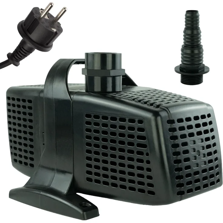 KERRY Teichpumpe 230 V – 20.000 L/H | 10m Kabel | 7,5m Förderhöhe | 420 Watt | Wasserpumpe | Bachlaufpumpe | Wasserspielpumpe | Brunnenpumpe | Tauchpumpe | Springbrunnen-Pumpe