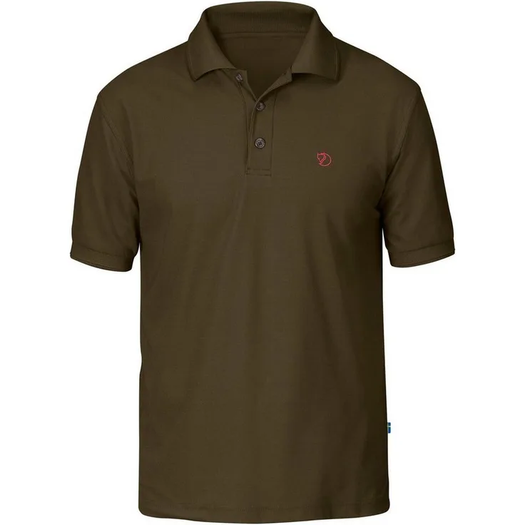Fjällräven Poloshirt Polohemd Crowley, UV-resistent und feuchtigkeitsabsorbierend, grau