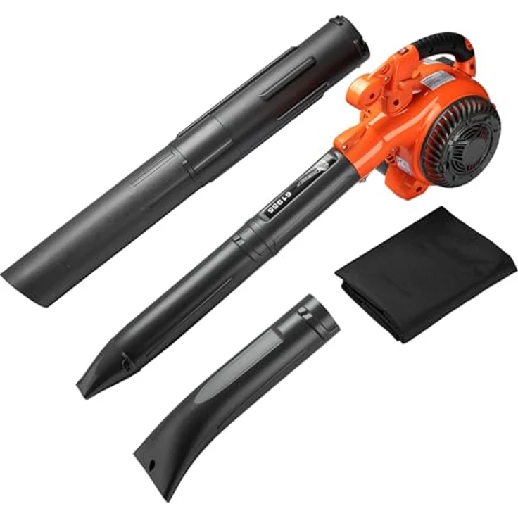 Wiltec Laubbläser, Sauger & Häcksler 3in1, 1 PS mit 26ccm, benzinbetrieben, 50 l Fangsack – Bild 2