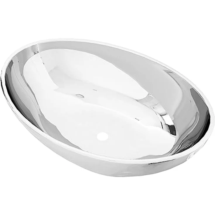 vidaXL Waschbecken 40 x 33 x 13,5 cm Keramik Silber – Bild 2