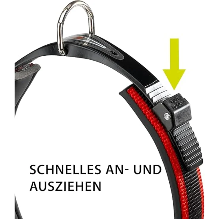 Ferplast Ergocomfort C25/55, Hundehalsband mit Polsterung und Sicherheitsschließsystem, rot – Bild 3