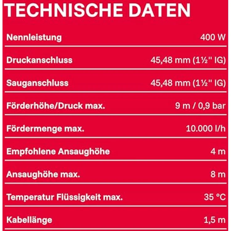 T.I.P. Schwimmbadpumpe Filterpumpe Umwälzpumpe SPP 400 FT mit Timer, bis 10.000 l-h – Bild 12
