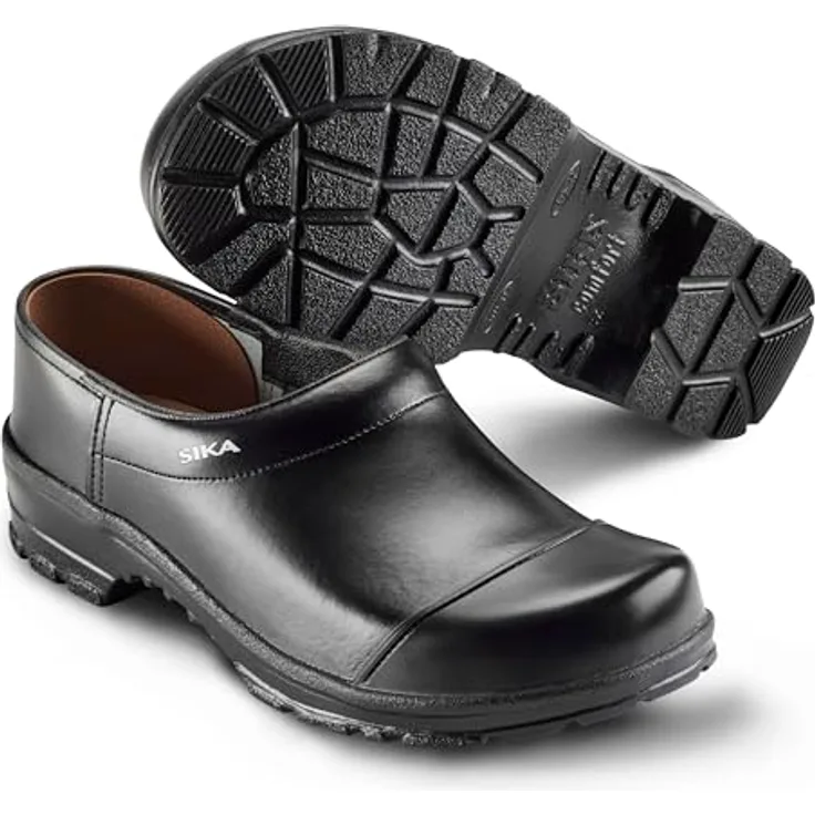 Sika Arbeitsschuh Comfort, geschlossener Clog, schwarz, Größe 38, wasserabweisend, druckabsorbierend, SRC-Rutschhemmung