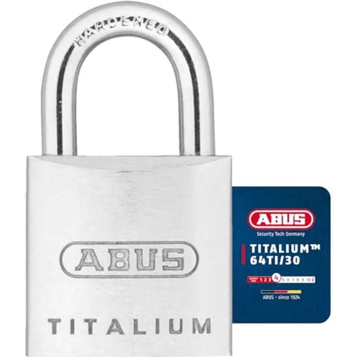 ABUS 64TI-30 30 mm Titalium Vorhängeschloss gleichschließend ka6312 – Bild 2