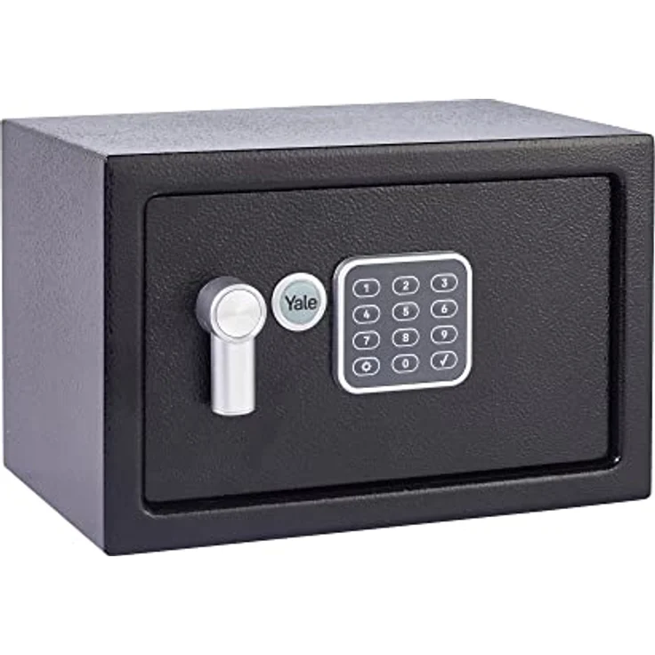 Yale YSV/200/DB2 Small Value Safe, Digital Keypad, LED Light Indicators, Steel Locking Bolts, Emergency Override Key, Wall and Floor Fixings, Black Finish, 8 Litre Capacity 20 x 31 x 20 cm – Bild 2