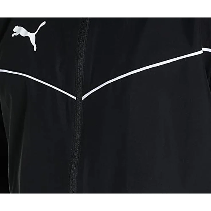 Puma teamRISE Allwetterjacke Herren, Laufjacke mit kapuze, wasserabweisend, Schwarz, XL – Bild 6