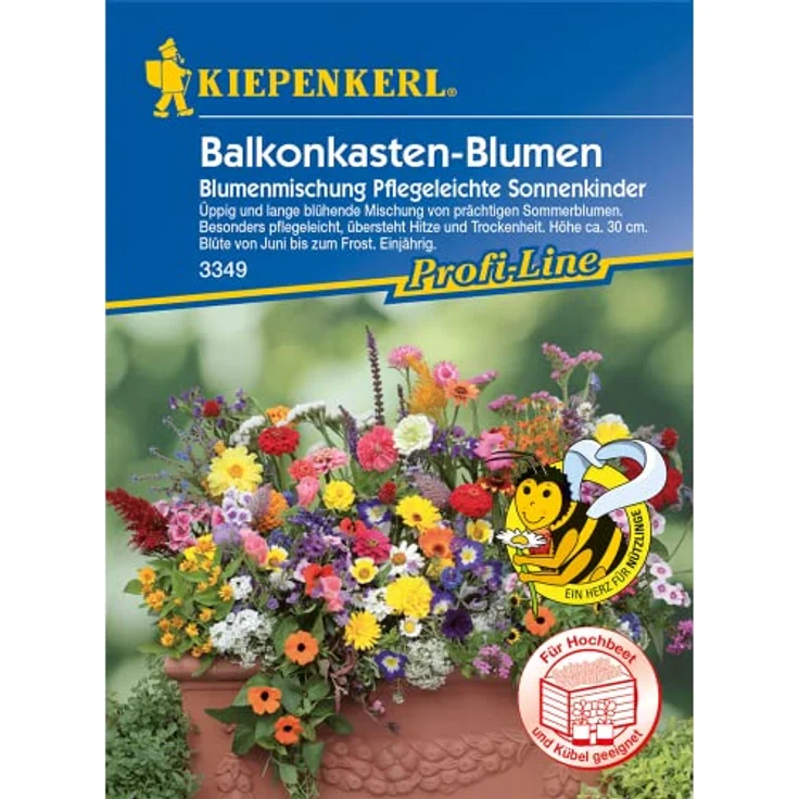Bruno Nebelung GmbH Balkonkasten-Blumenmix Pflegeleichte Sonnenkinder,1 Portion – Bild 2