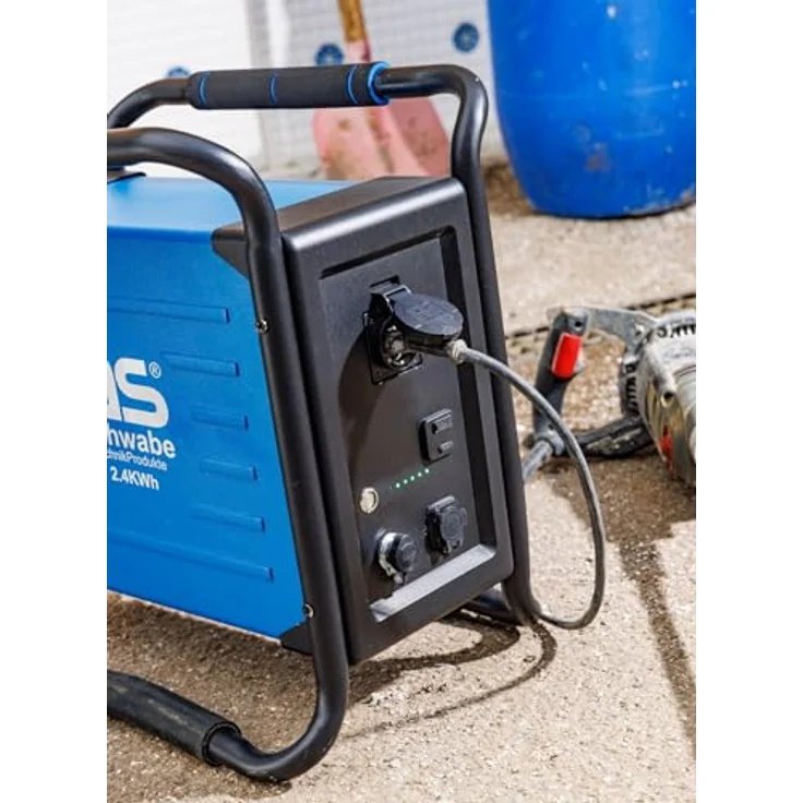 As - Schwabe ECO Powerstation 5000, leistungsstarke Power Station mit 2,40 kWh Akku, 2500 W Dauerleistung, IP54, mobil und schadstofffrei, 29,4 kg – Bild 3
