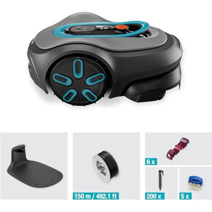 Gardena Mähroboter smart SILENO pro, 600 m², Schnittbreite 16 cm, Induktionsgestützte Navigation, KI-gestützte LONA™ Intelligence, Begrenzungskabel – Bild 4