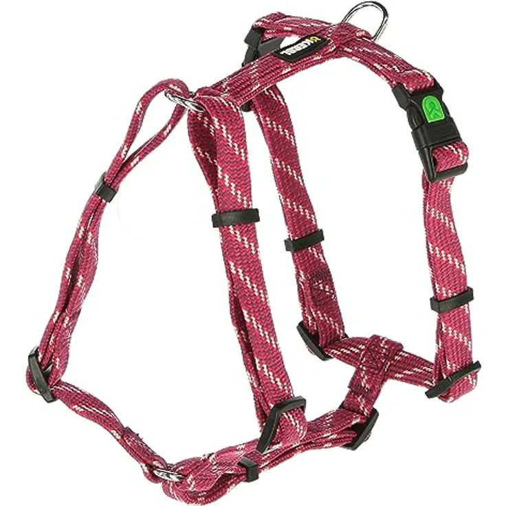 Kerbl Pet Geschirr Colorado, Fuchsia, stabil mit Zugentlastung und verchromten Beschlägen, 15 mm / 30-40 cm