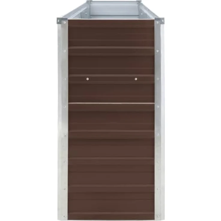 vidaXL Hochbeet 320 x 40 x 77 cm Verzinkter Stahl Braun – Bild 8