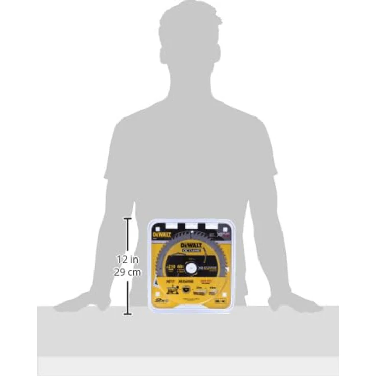 Dewalt XR Extreme Runtime Kreissaegeblatt statisch, 1 Stück, 210-30 mm 60 WZ-FZ, DT99567-QZ – Bild 5