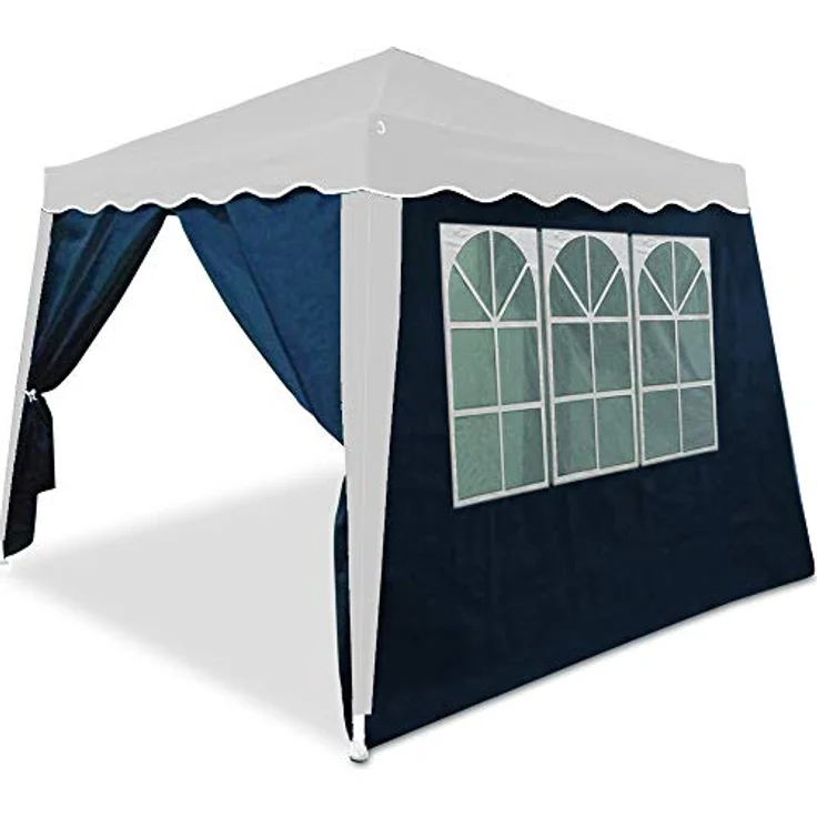 Deuba Seitenwand Faltpavillon Capri 2 Seitenwände blau 3x3m – Bild 4