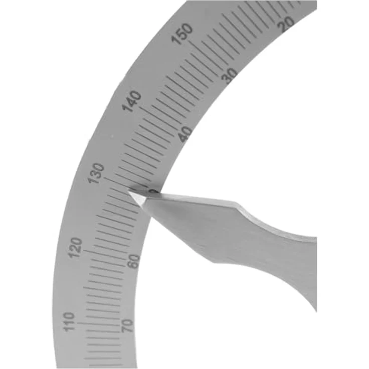 Dönges Winkelmesser Gradmesser, L:200 cm, mit Maßeinteilung und Feststellschraube – Bild 3