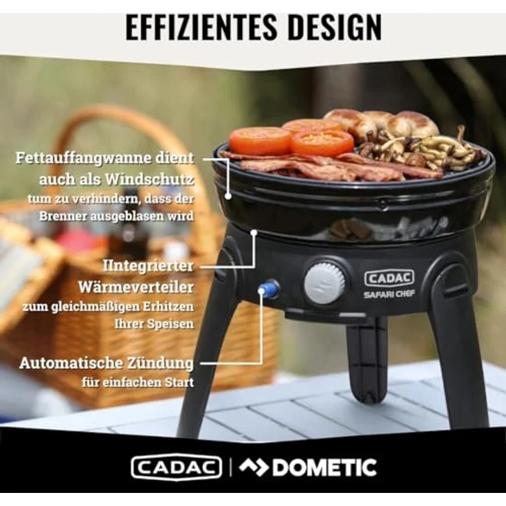 Cadac Gasgrill Campinggrill Safari Chef 2 LP 50 mbar – Bild 3