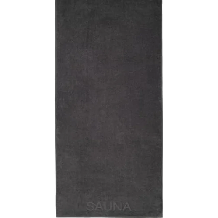 Cawoe Pure 6501, Saunatuch in Grau, 80x200 cm, hochwertiger Frottier für Freizeit und Wellness – Bild 3