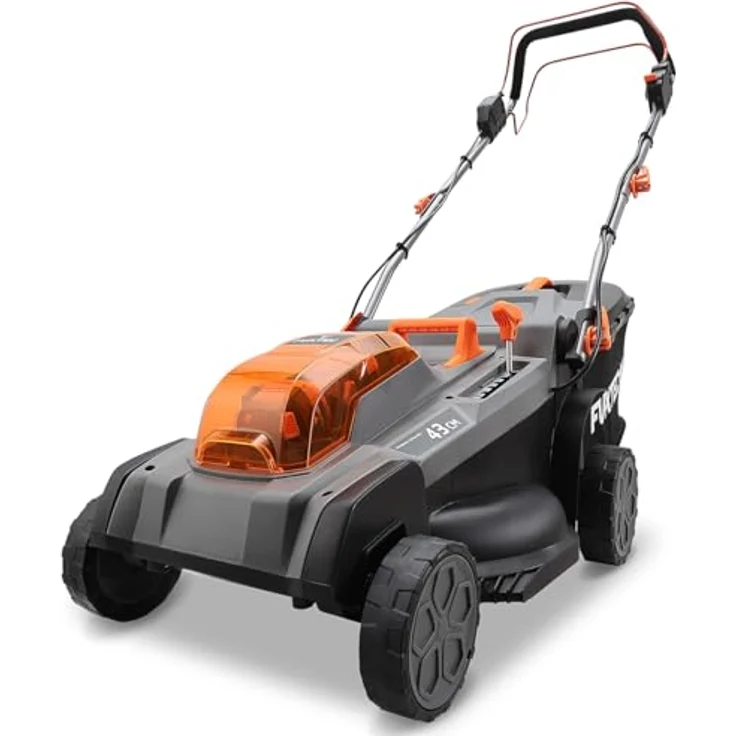FUXTEC FX-E2RM43PRO Akku-Rasenmäher 40V (2x20V) mit 2x5Ah Akku & Ladegerät, Radantrieb, 43 cm Schnittbreite, 3-in-1 Mulchfunktion – Bild 14