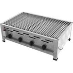 ChattenGlut Gasgrill ChattenGlut Gastrobräter 18kW mit Einzelne Edelstahlstäbe als Rost, BxTxH: 810x530x270 cm, Edelstahl Ausführung