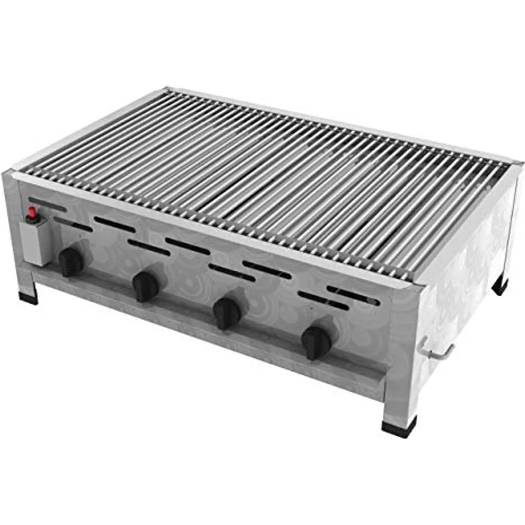 ChattenGlut Gasgrill ChattenGlut Gastrobräter 18kW mit Einzelne Edelstahlstäbe als Rost, BxTxH: 810x530x270 cm, Edelstahl Ausführung – Bild 1