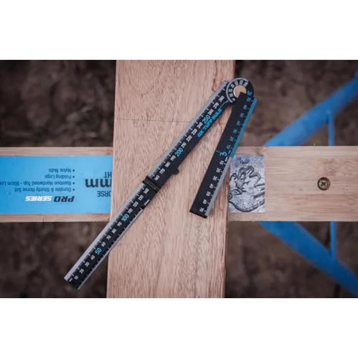 OX Tools Pro Tuff Zollstock Winkelsucher Bolzenabstand ABS 600 mm (schwarz) – Bild 5