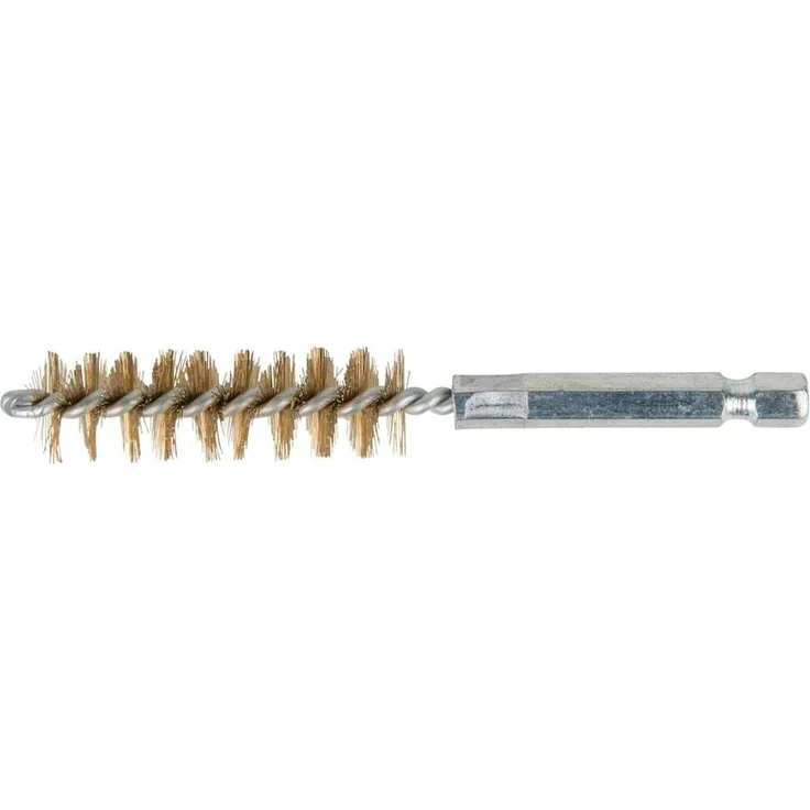 KSTOOLS 1/4" Messing Bürste Ø 14 mm, Schleifbürste mit 100 mm Gesamtlänge und 1/4" Antrieb