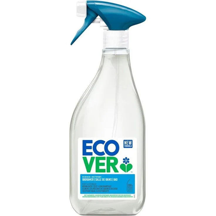 Ecover Bad-Reiniger 500ml, biologisch abbaubarer Badreiniger mit natürlichem Duft und kalkablagerungshemmender Formel