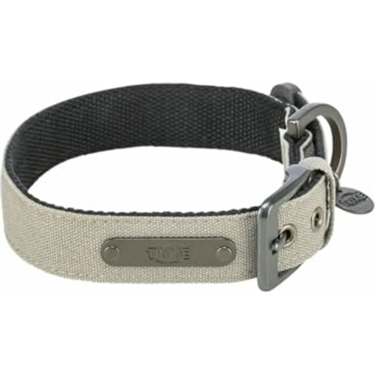 Trixie CityStyle Hundehalsband, Hellgrau, S/M, für Halsumfang 30-37 cm, hochwertige Verarbeitung – Bild 5