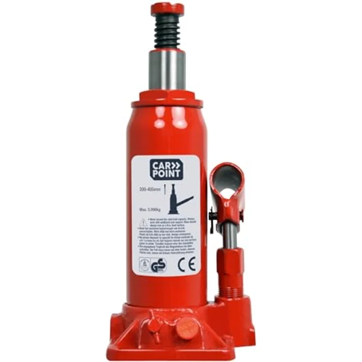 Carpoint Hydraulikwagenheber 5000kg, für Fahrzeuge bis 5 Tonnen, höhenverstellbar von 198 bis 413 mm – Bild 4