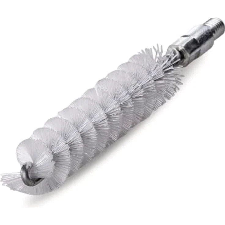Lessmann Rohrbürste mit Gewinde M6, Ø12mm, Nylon glatt 0,15mm, Besatzlänge 80mm – Bild 2