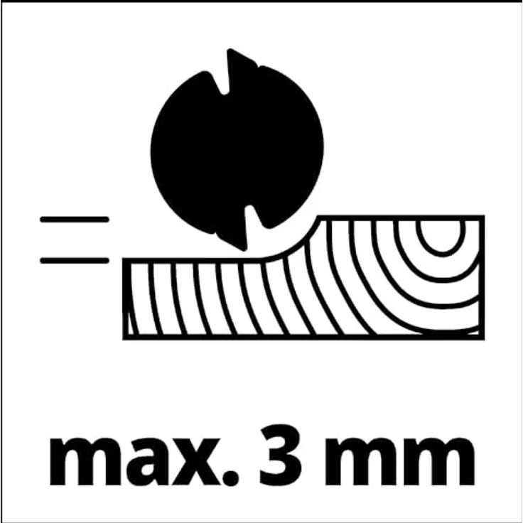 Einhell Elektrohobel TE-PL 900 (900 W, bis 3 mm Spantiefe, große Messerwelle, Fußplatte mit 3 V-Nuten, Softgrip, inkl. Parallelanschlag, Falztiefenanschlag, TCT-Hobelmesser) – Bild 8