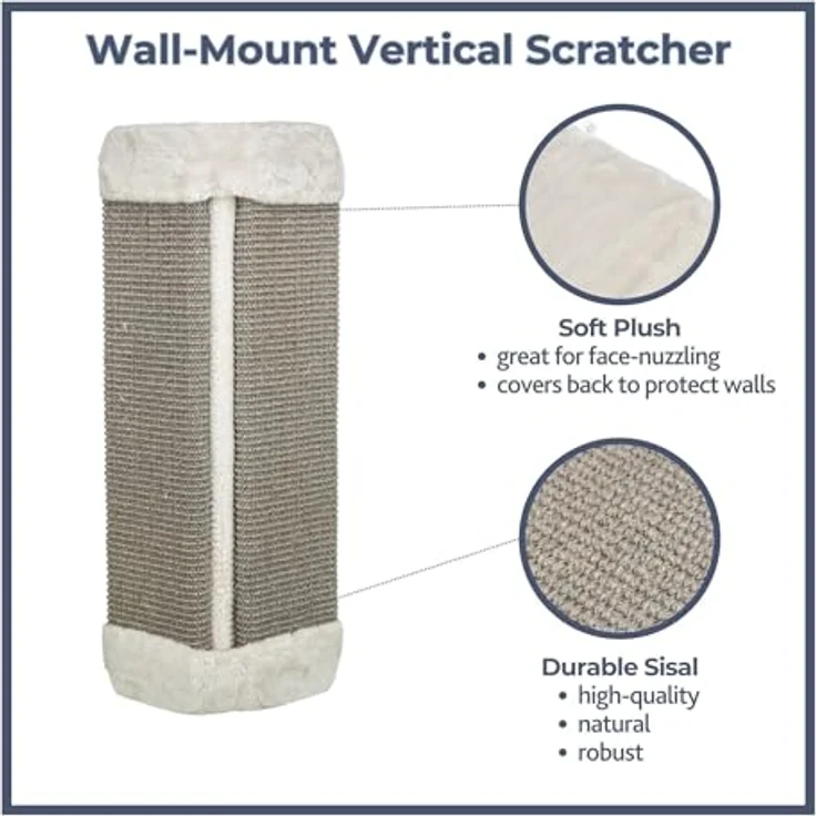 Trixie Kratzbrett für Zimmerecken 32x60cm lichtgrau – Bild 5