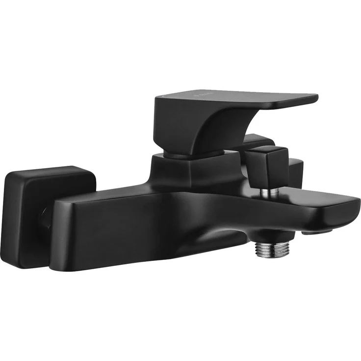 TRIZERATOP TRIZERATOP Wannenarmatur Einhebel-Mischer Nero, Wandmontage, Messing mit beweglichem Aerator und langlebiger Nero-Beschichtung