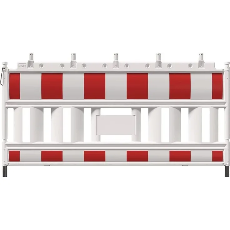 Schake Absperrschrankengitter, retroreflektierend mit Folie Typ RA1/A, HDPE, L.2100mm, rot/weiß