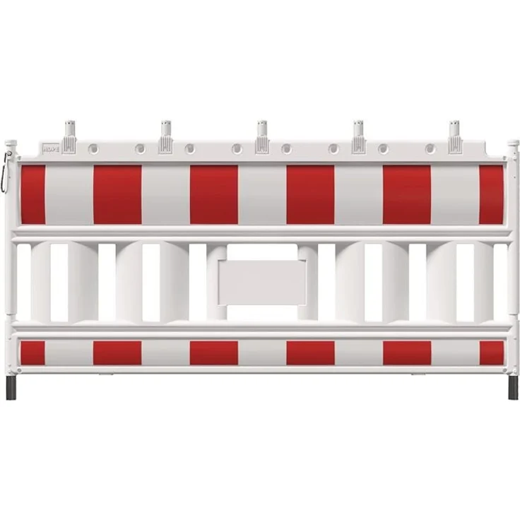 Schake Absperrschrankengitter, retroreflektierend mit Folie Typ RA1/A, HDPE, L.2100mm, rot/weiß