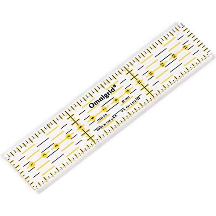 Prym Universal 3 x 15 cm Omnigrid Lineal, Kunststoff, transparent