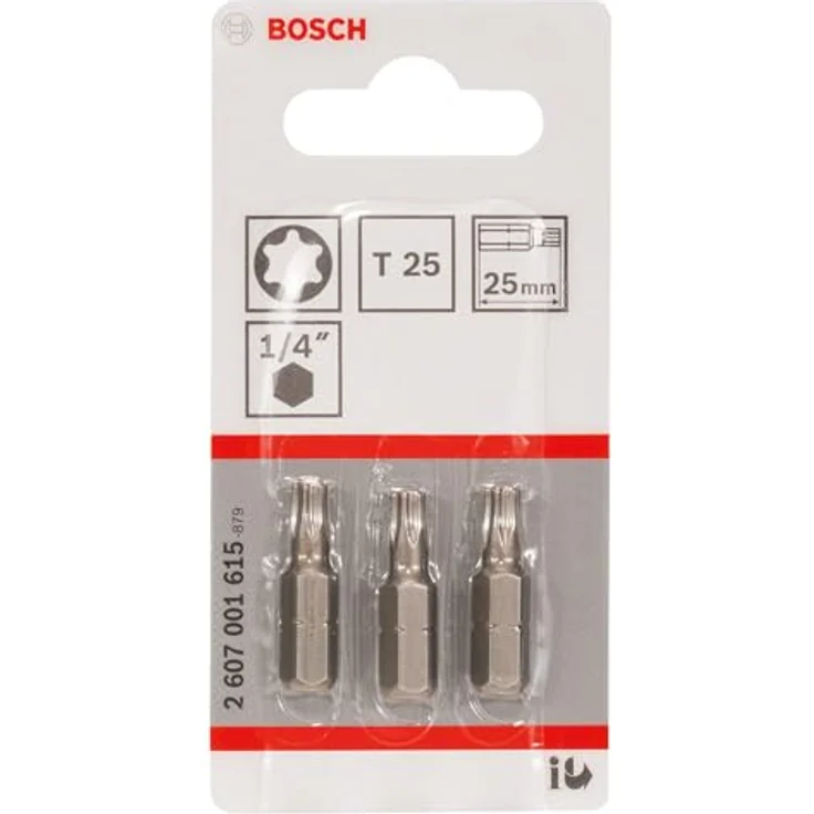 Bosch Professional Bit Extra-Hart für Innen-Torx-Schrauben (T25, Länge: 25 mm, 3 Stück) – Bild 2