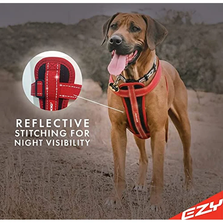 EzyDog Harness Corduroy XS, Gurt mit Fleece-Polsterung, verstellbar für Hunde 3-6 kg, 29-48 cm – Bild 5